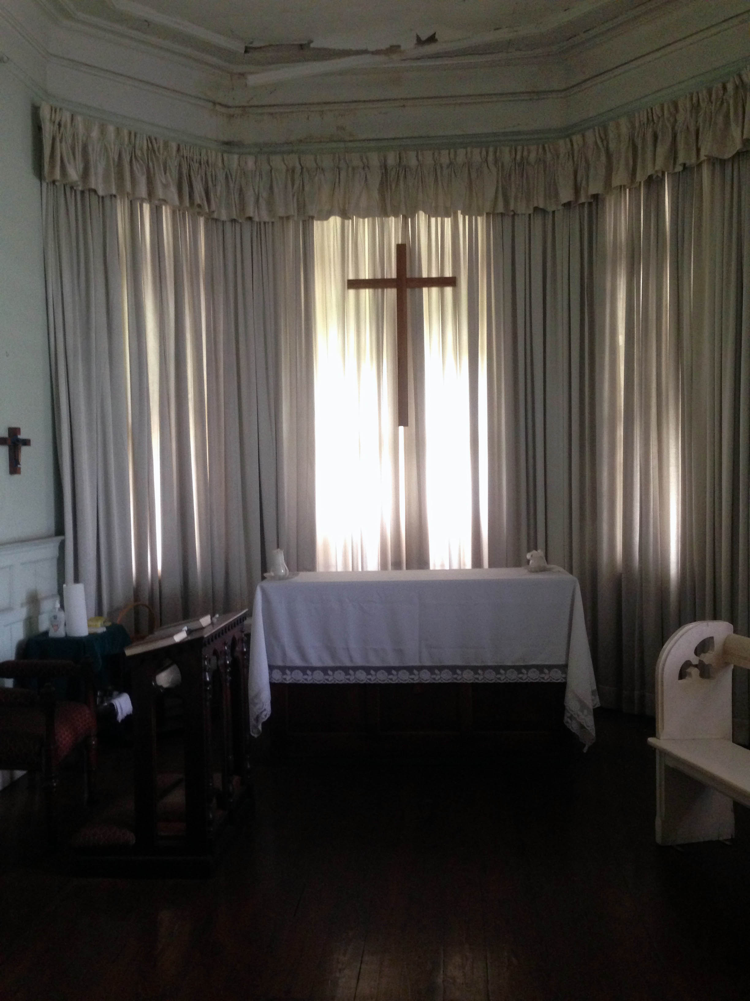 The prayer room at Hayes Court. Photo courtesy the Hayes Court Restoration Committee.